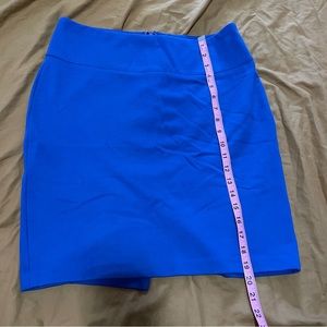 Royal blue work skirt